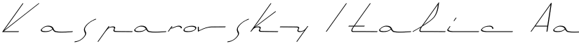 Kasparovsky Italic font