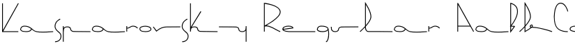 Kasparovsky Regular font