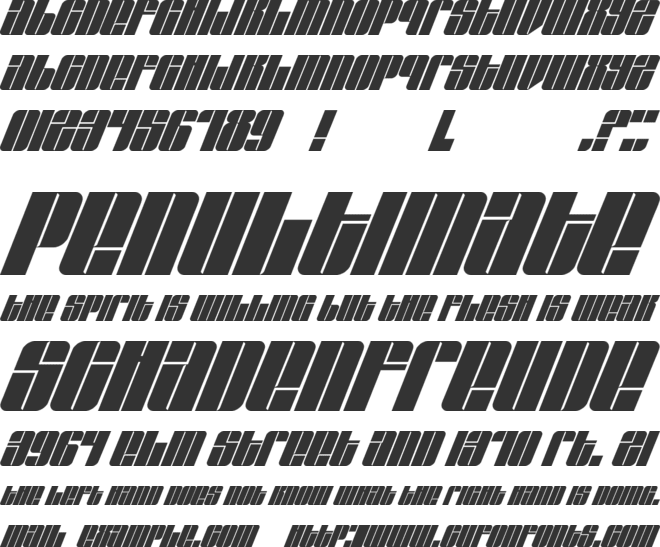 EastLift font preview