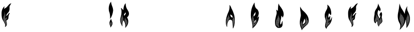 Flame on! Regular font