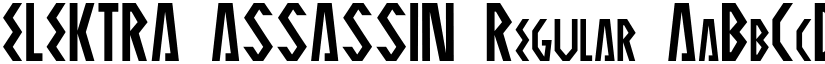 ELEKTRA ASSASSIN Regular font