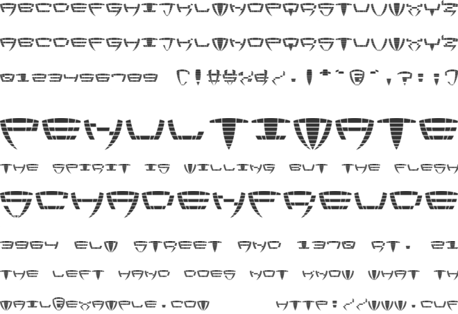 Black Audio font preview