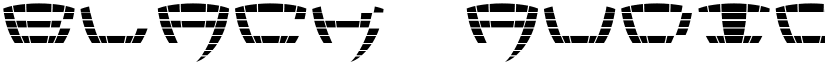 Black Audio Regular font