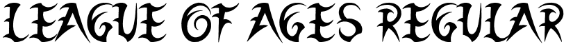 League of Ages Regular font