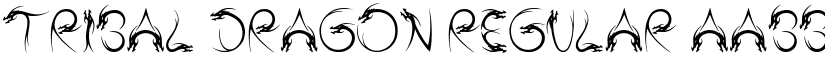 Tribal Dragon Regular font