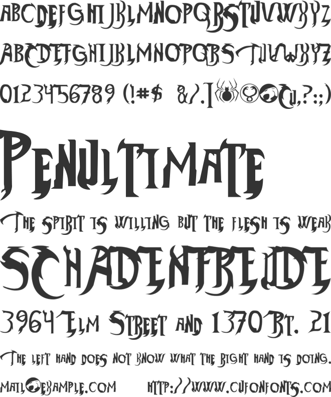 ThunderCats-Ho! font preview