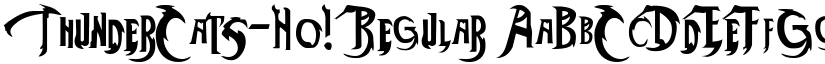 ThunderCats-Ho! Regular font