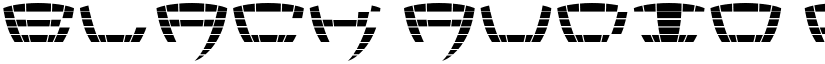 Black Audio Regular font