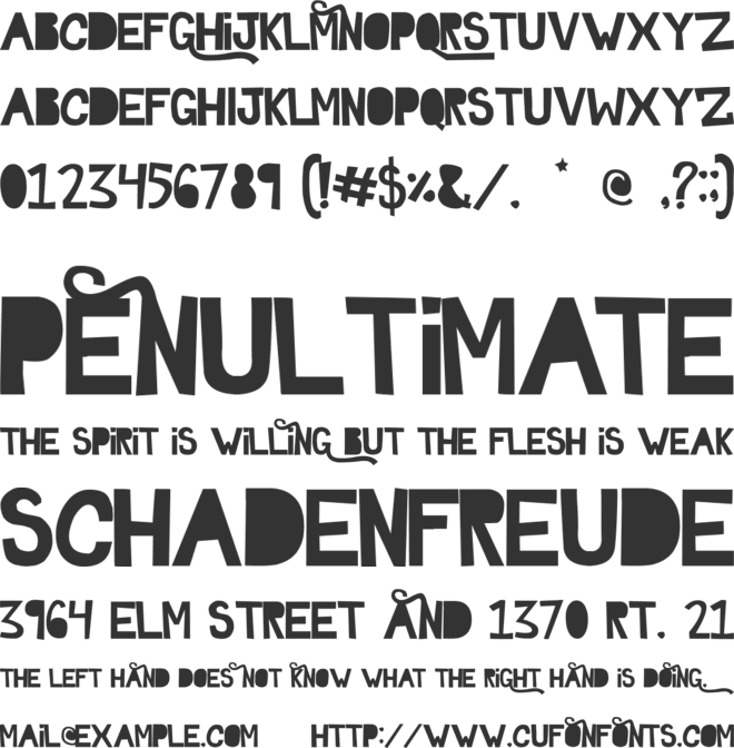 Ghosttown font preview