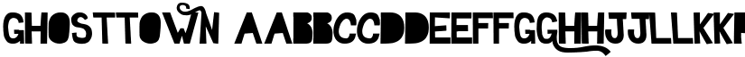 Ghosttown font download