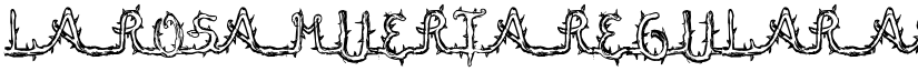 La Rosa Muerta font download