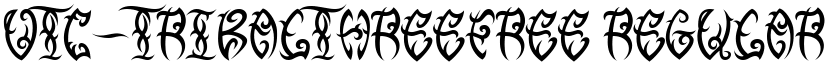 VTC-TribalThreeFree Regular font