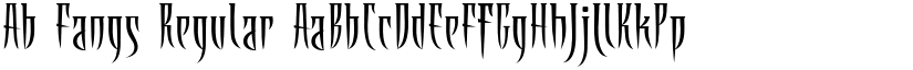 Ab Fangs Regular font