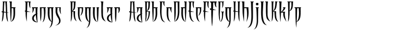 Ab Fangs font download