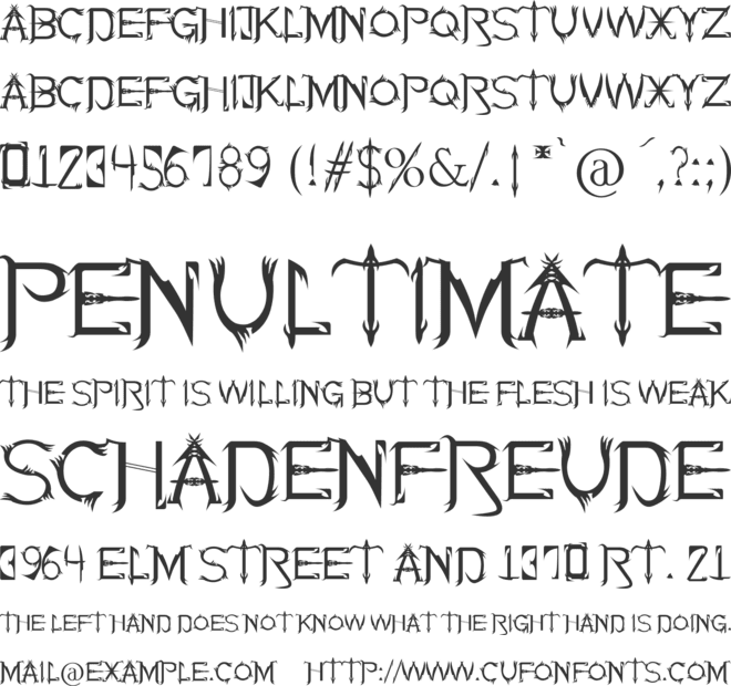 Soul Of Holitter Alternative font preview