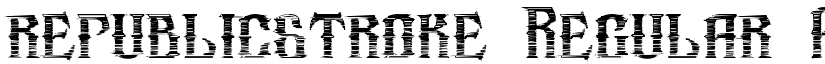 republicstroke Regular font