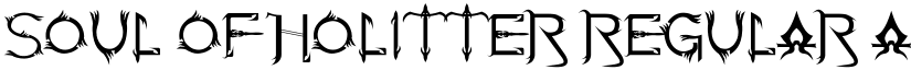 Soul Of Holitter Regular font