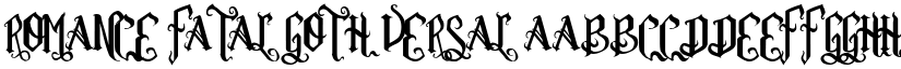 Romance Fatal Goth Versal font