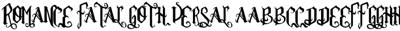 Romance Fatal Goth Versal font
