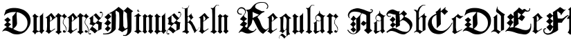 DuerersMinuskeln font download