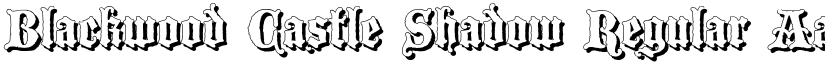 Blackwood Castle Shadow Regular font