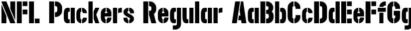 NFL Packers font download