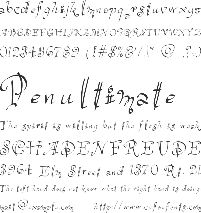 Havelseen font preview