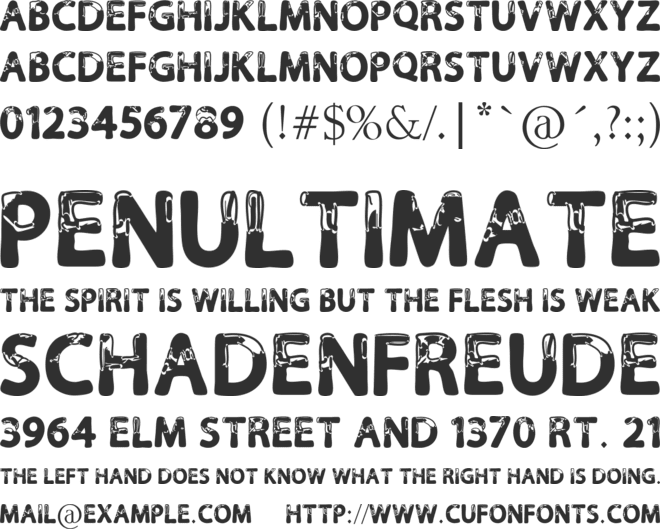 Calla Personal Use Only font preview