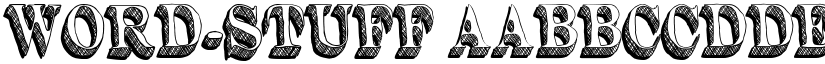 Word-Stuff font
