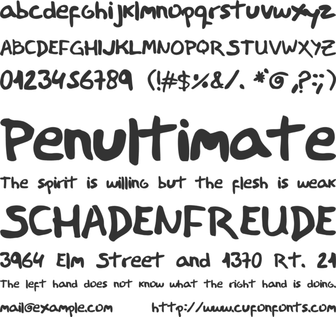 MiauroSans font preview