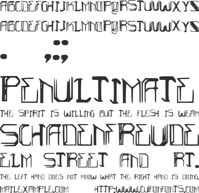 MountinCliff font preview