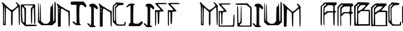 MountinCliff Medium font
