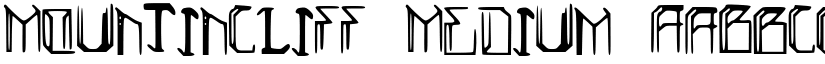 MountinCliff Medium font