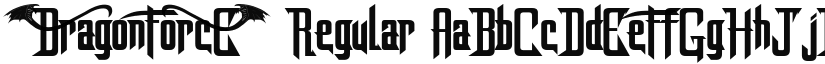 ‘DragonForcE’ Regular font