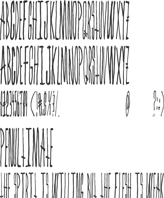 ForestFire font preview