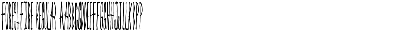 ForestFire Regular font