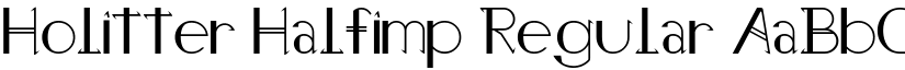 Holitter Halfimp Regular font