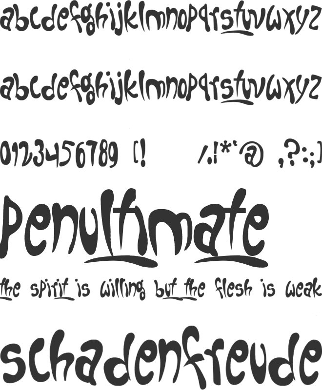 Fruitopia font preview