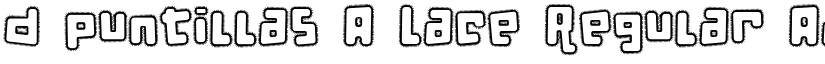 d puntillas A Lace Regular font