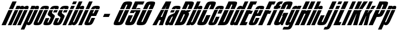 Impossible - 050 font