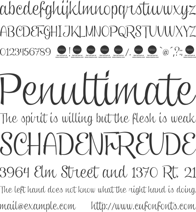 Clipper Script (Personal Use) font preview