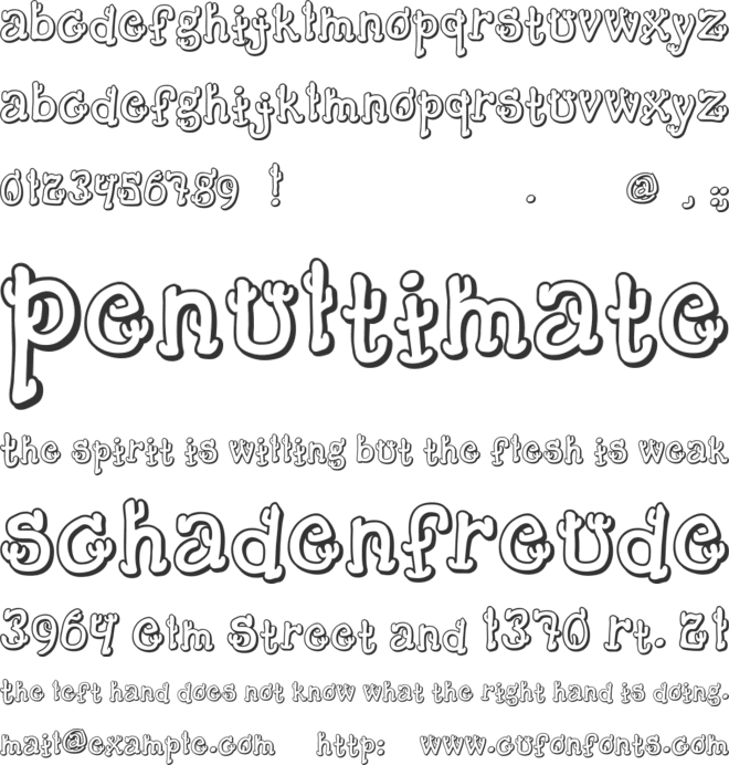 Cactus Sandwich Plain font preview