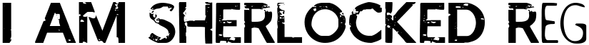 I AM SHERLOCKED Regular font