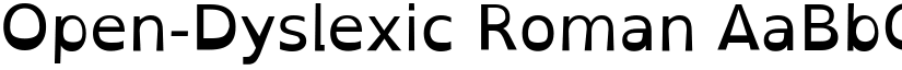 Open-Dyslexic Roman font