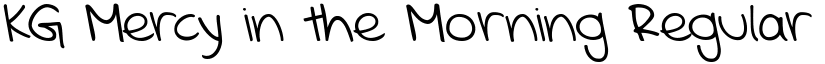KG Mercy in the Morning Regular font