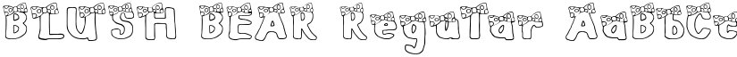 BLUSH BEAR Regular font