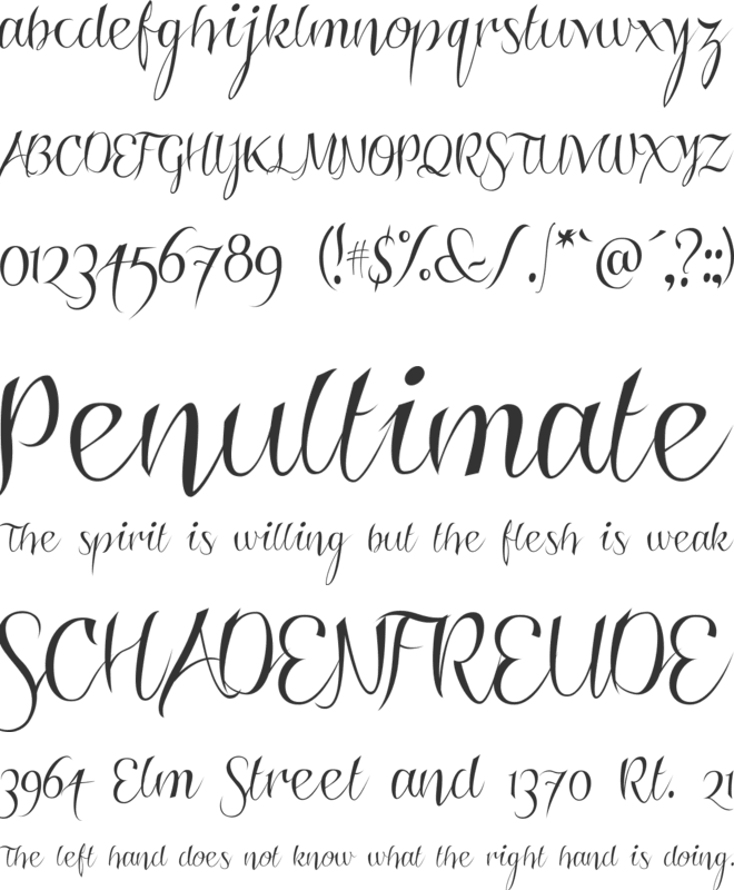 Roskrift Clean font preview