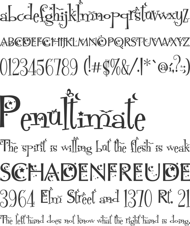 Grachi 2 font preview