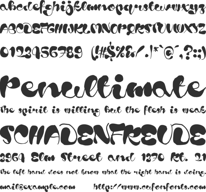 Blods font preview