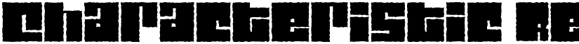 Characteristic Regular font